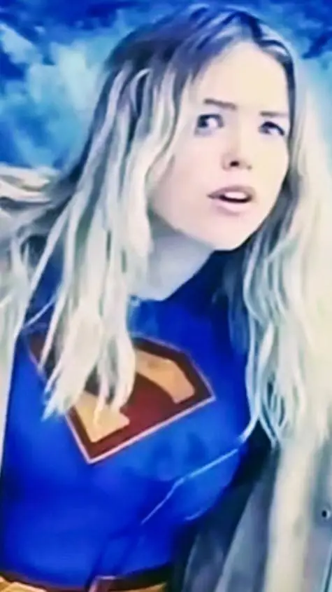 ai character: super girl  background
