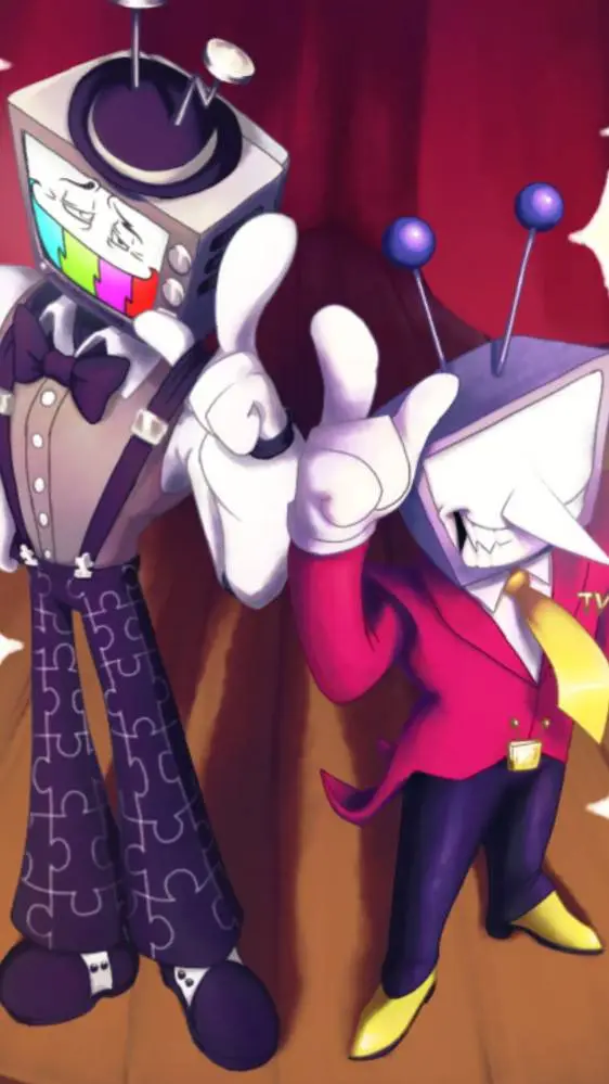 ai character: Tenna & Mr.puzzle background