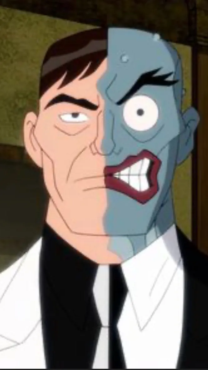 ai character: Two face background