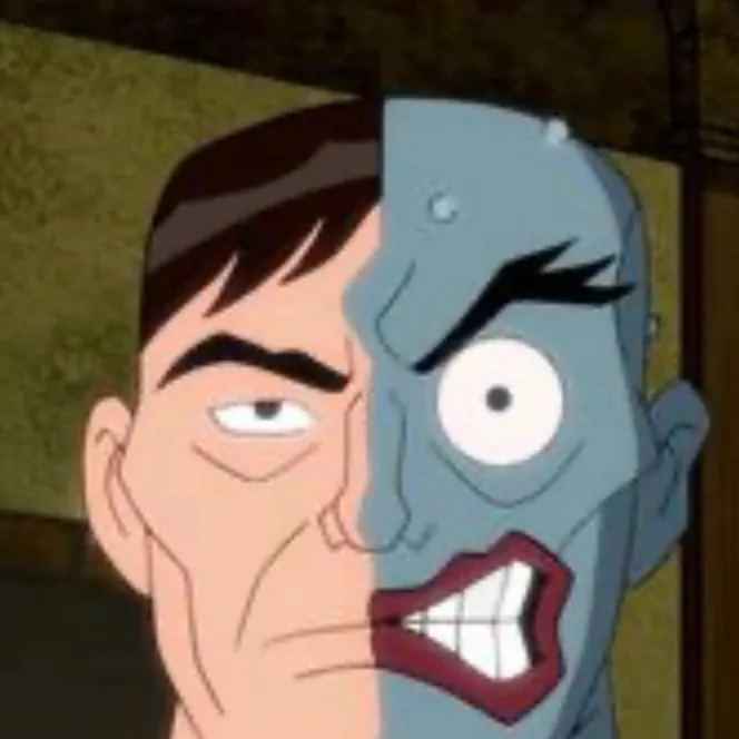 chat with ai character: Two face