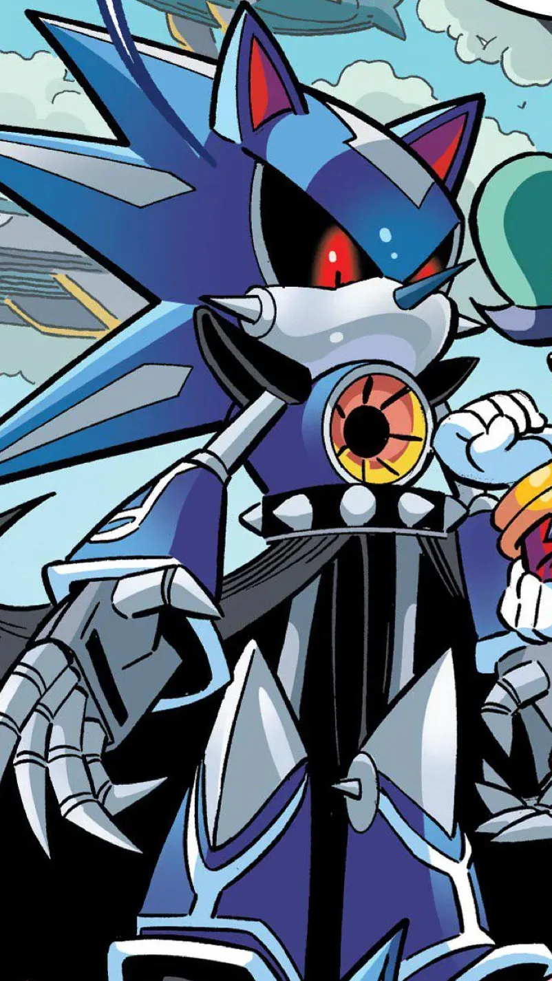 ai character: Neo Metal Sonic  background