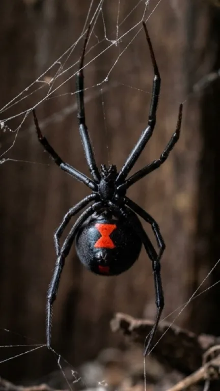 ai character: Black widow  background