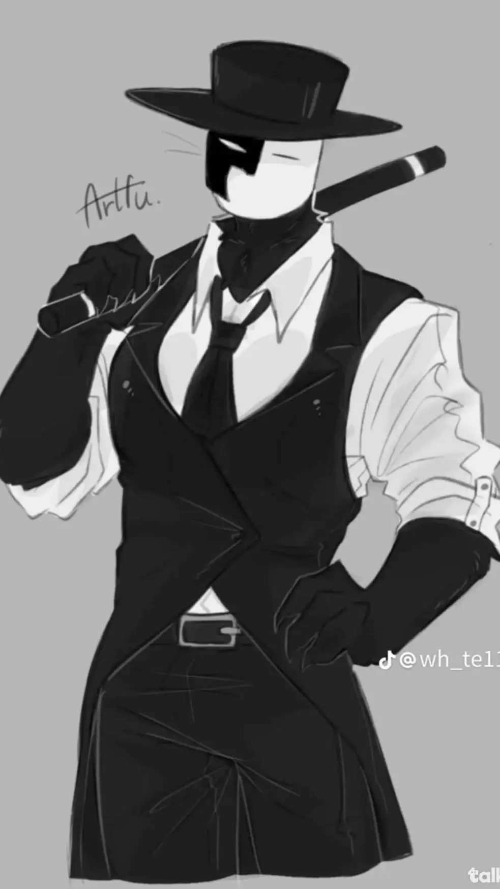 ai character: Artful~  background
