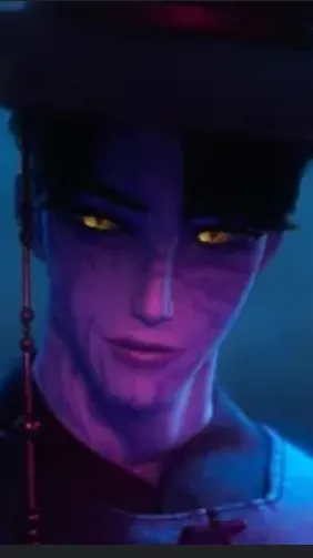 ai character: K-pop demon hunter background