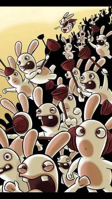 ai character: rabbits invasion  background