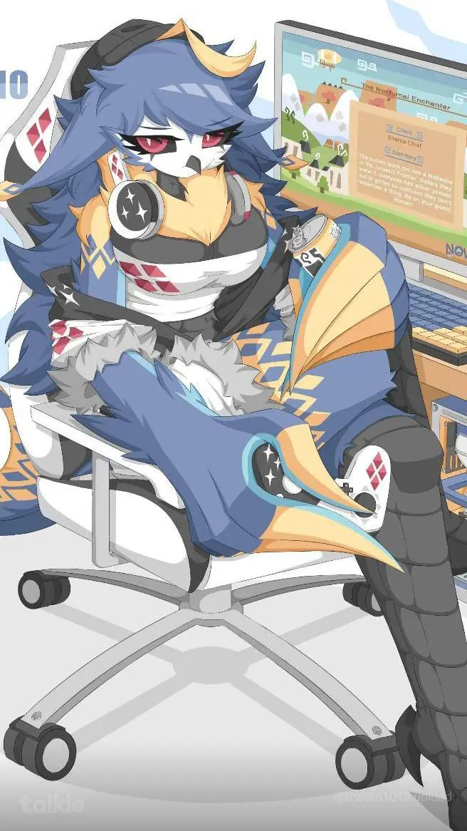 ai character: owl girl background