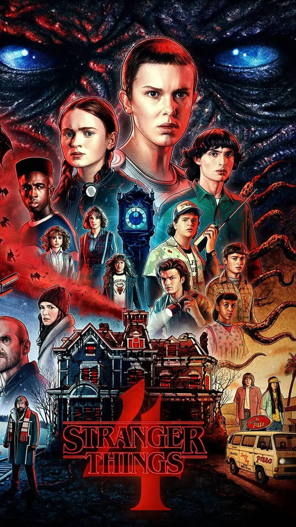 ai character: STRANGER THINGS. 🌺 background