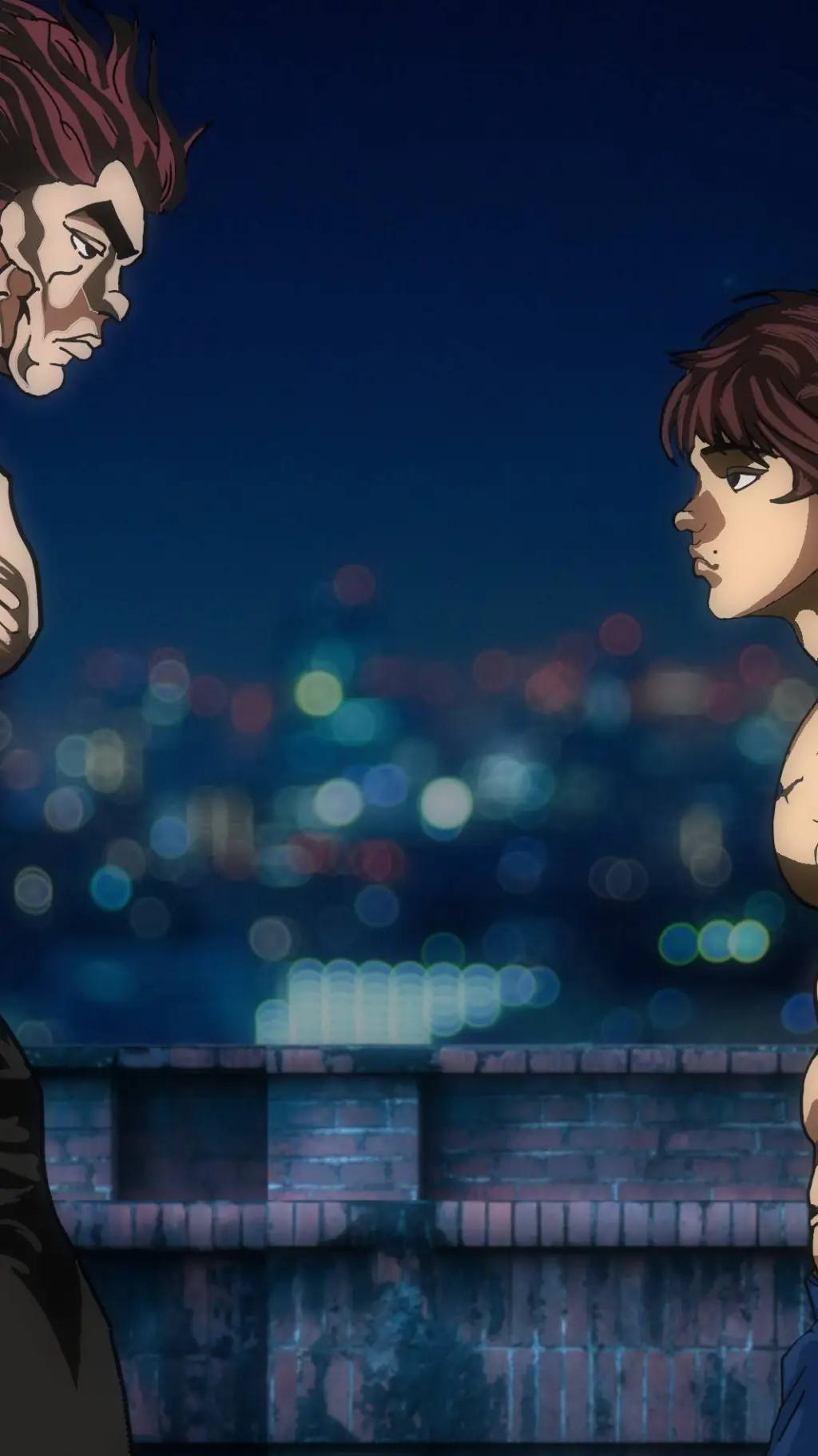 ai character: Baki vs Yujiro background
