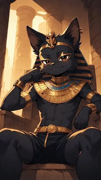 ai character: Anubis background