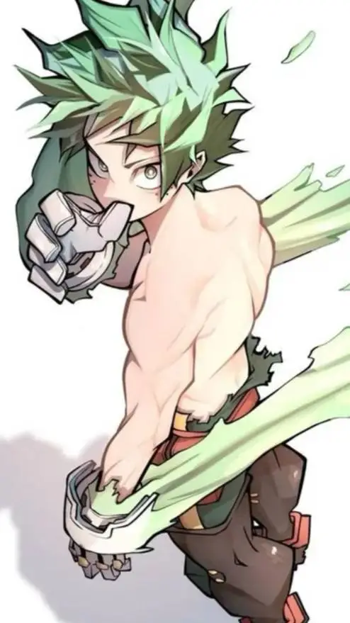 ai character: deku 💚🥦 background