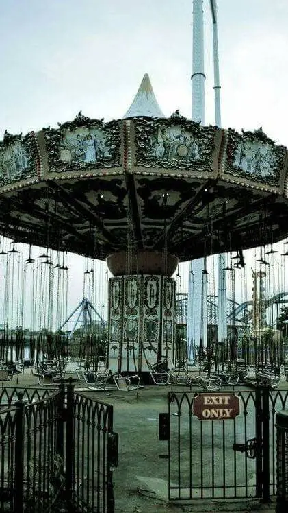 ai character: Abandoned park background
