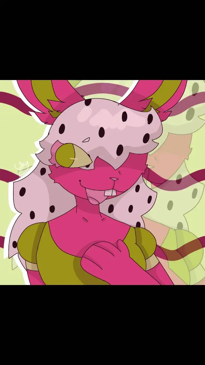 ai character: Dragonfruit Bunny🤑 background