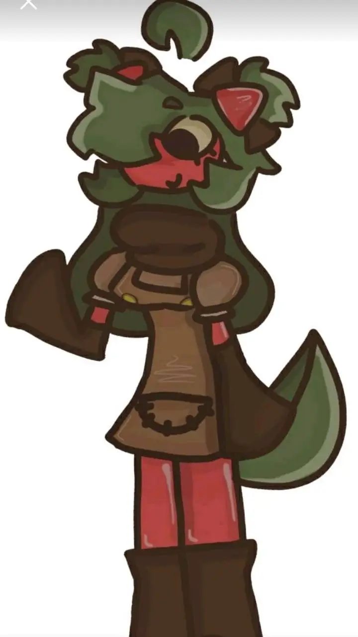 ai character: Raspberry background