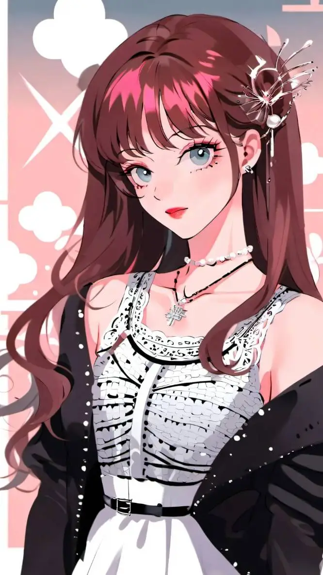 ai character: Ruby Red background
