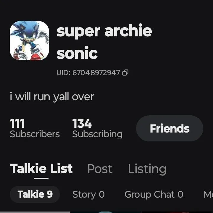 chat with ai character: super archie sonic