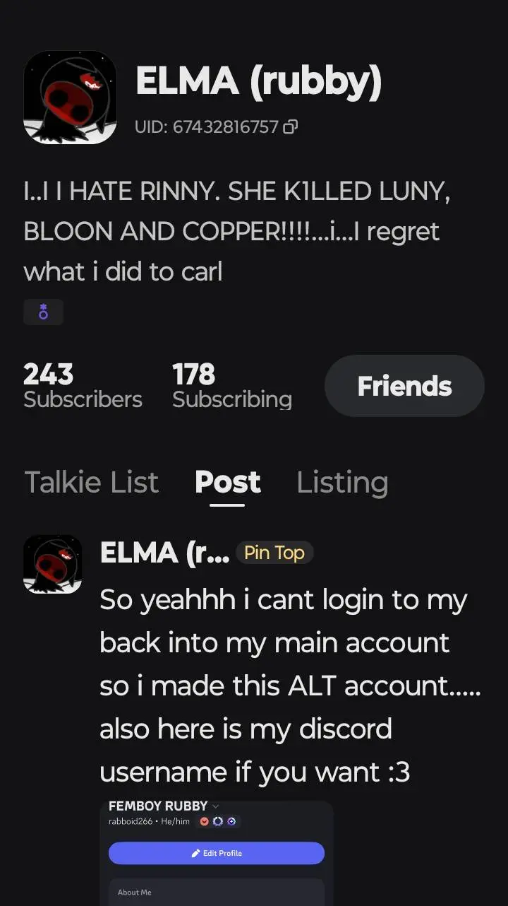 ai character: ELMA (Rubby) background