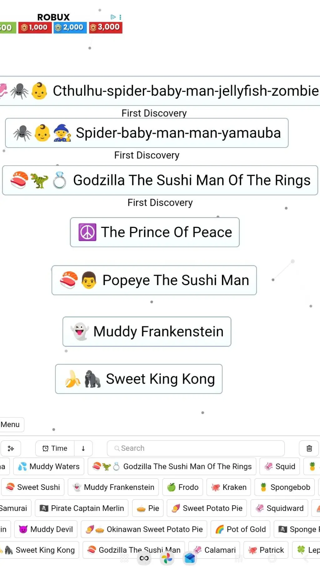 ai character: Infinite craft π background