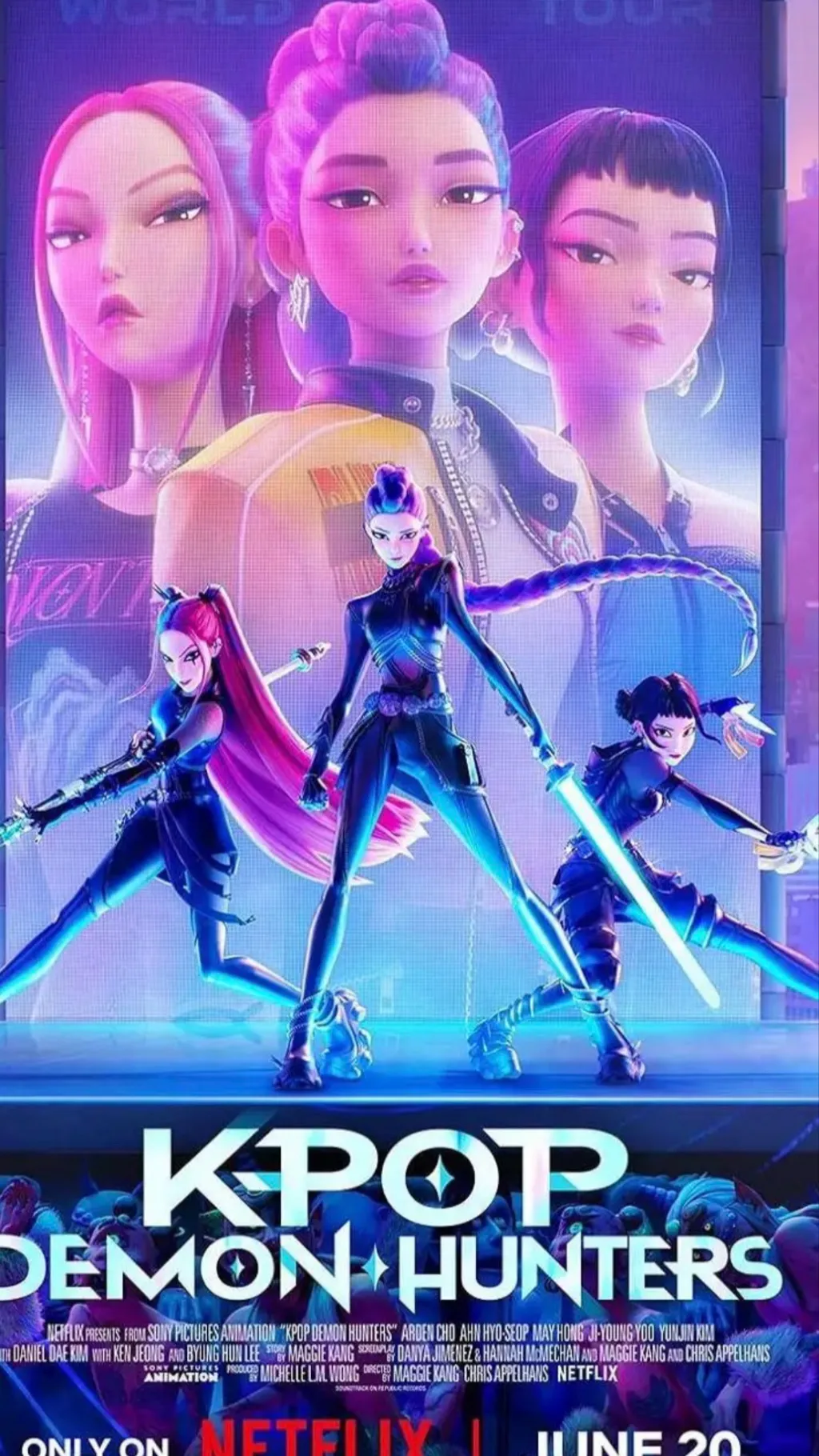 ai character: K-popdemonhunters background