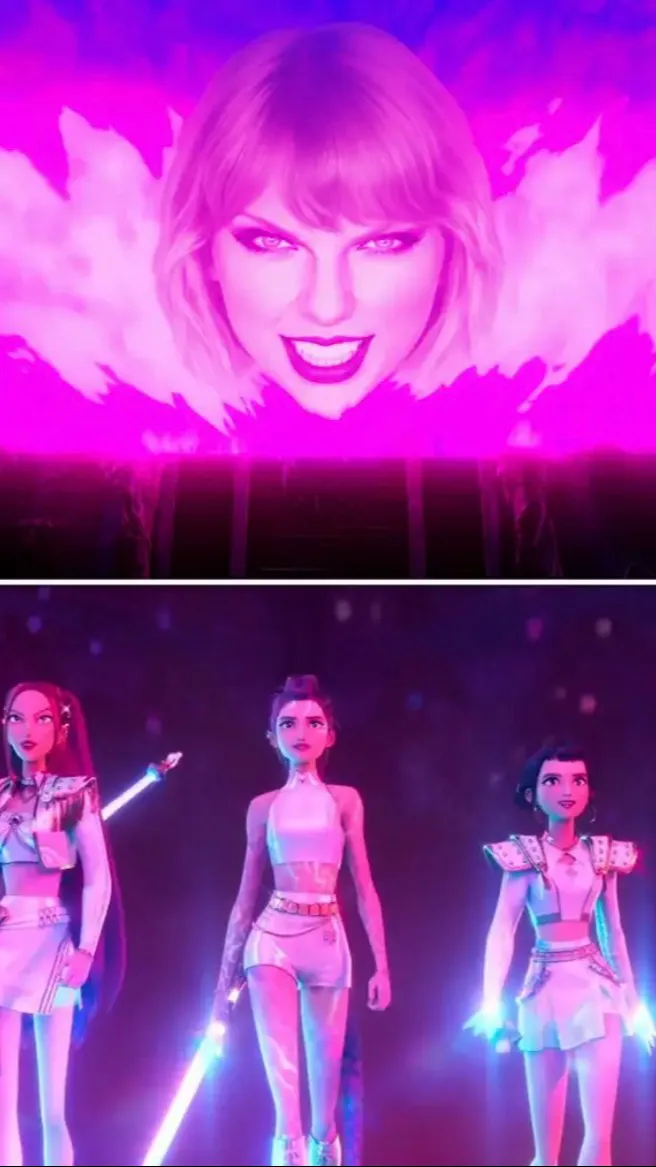 ai character: HUNTR/X or Huntix  background