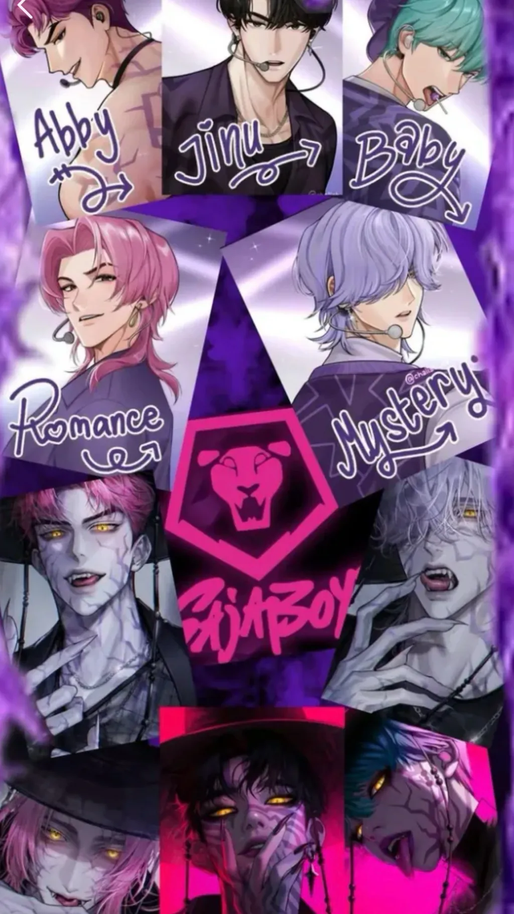 ai character: Saja boys  background