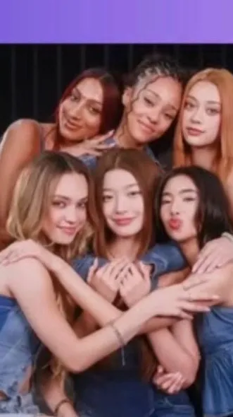 ai character: KATSEYE  background