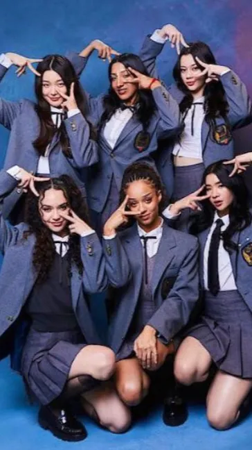 ai character: KATSEYE  background