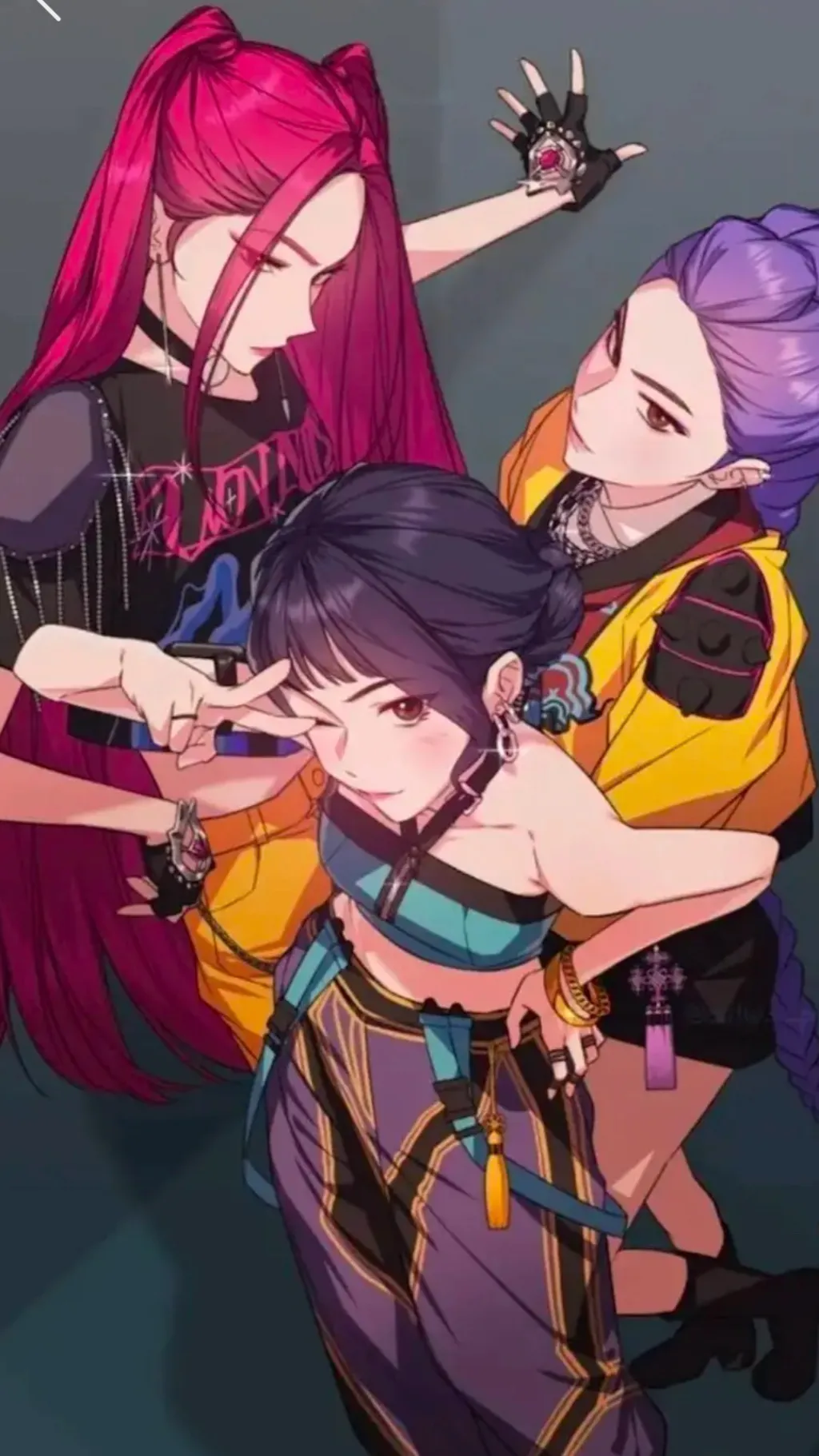 ai character: Huntrix  background