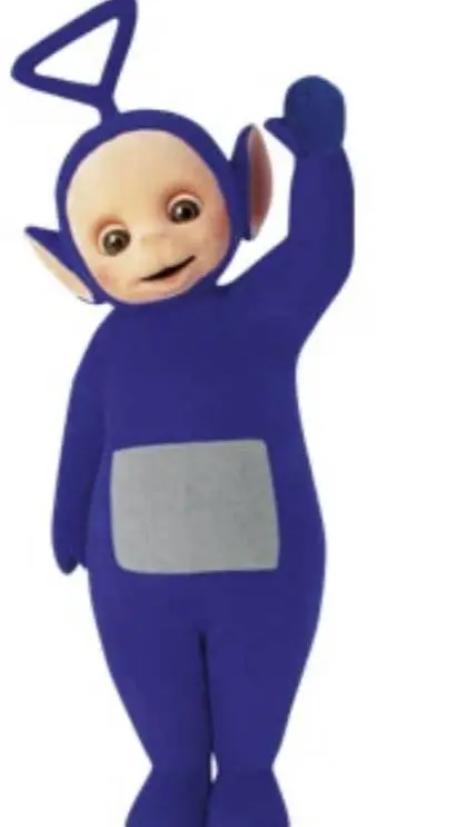 ai character: tinky winky normal background