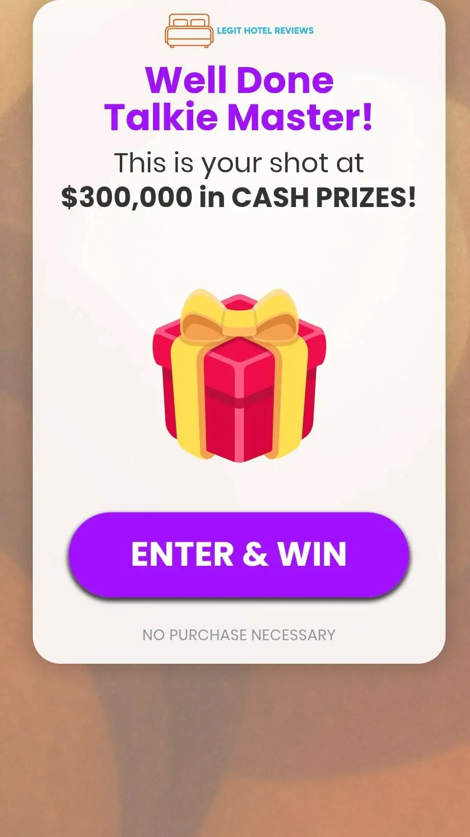 ai character: WIN $300,000 background