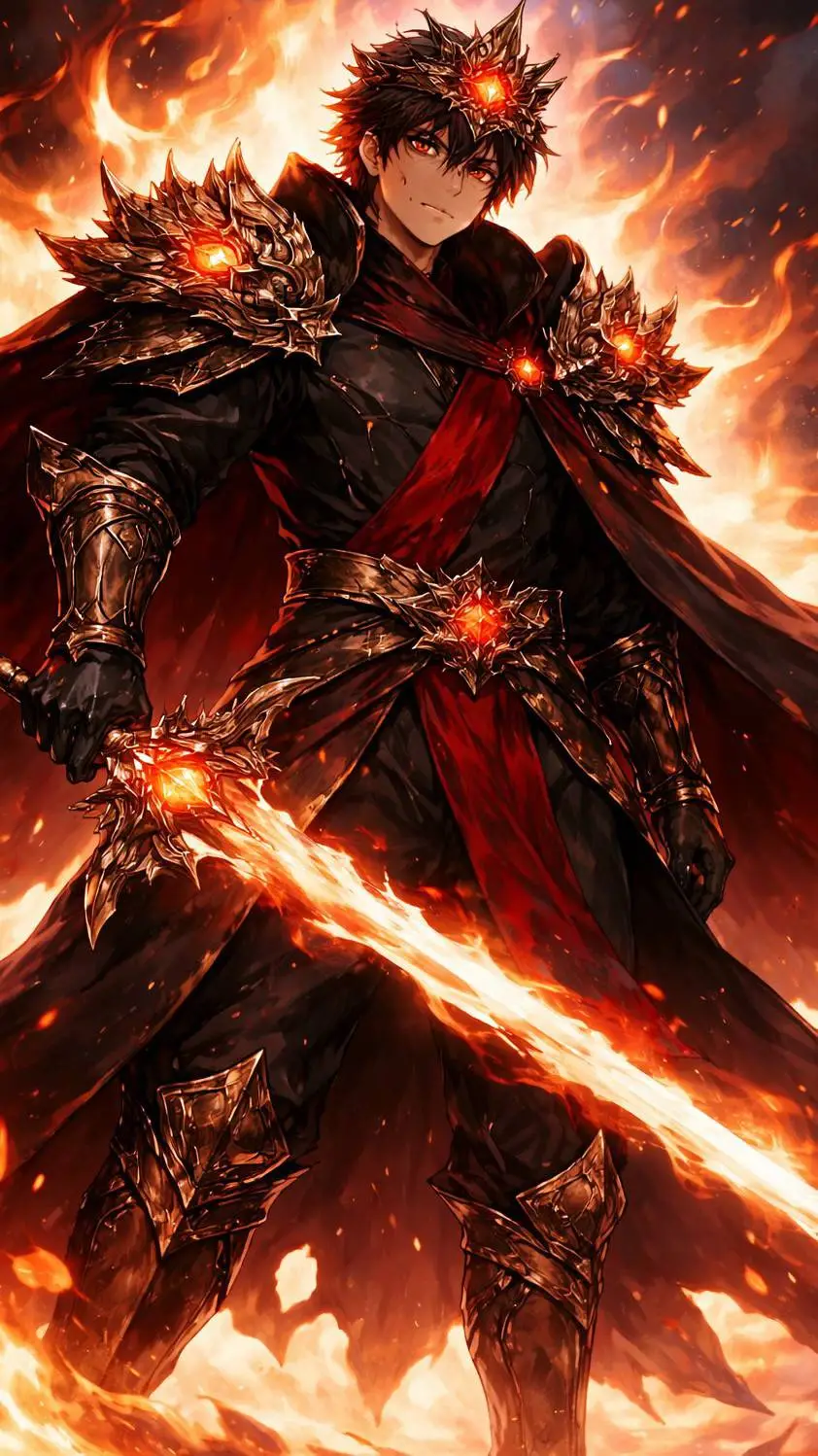 ai character: Heatwave Firestone background