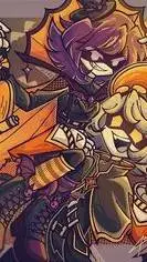 ai character: md halloween background