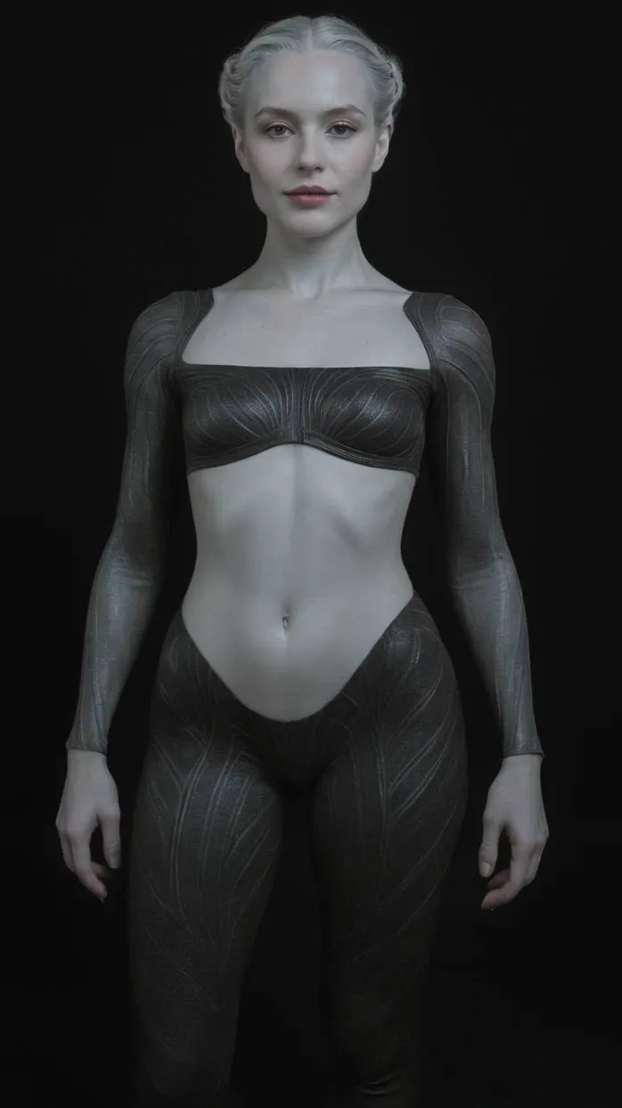 ai character: Alien female  background