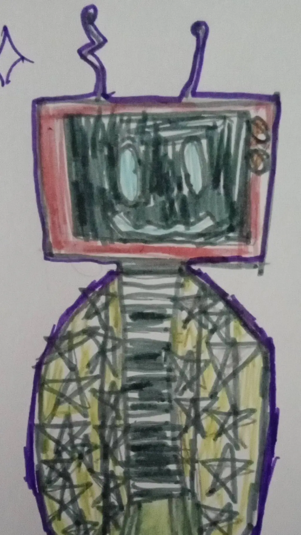 ai character: Zack the tv background