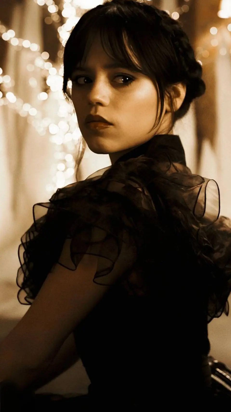 ai character: Wednesday Addams background