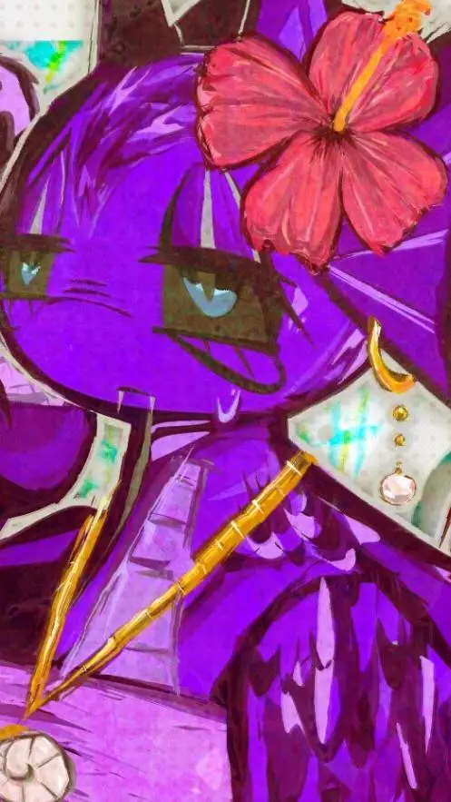 ai character: durple women background