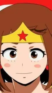 ai character: ochaco uraraka  background