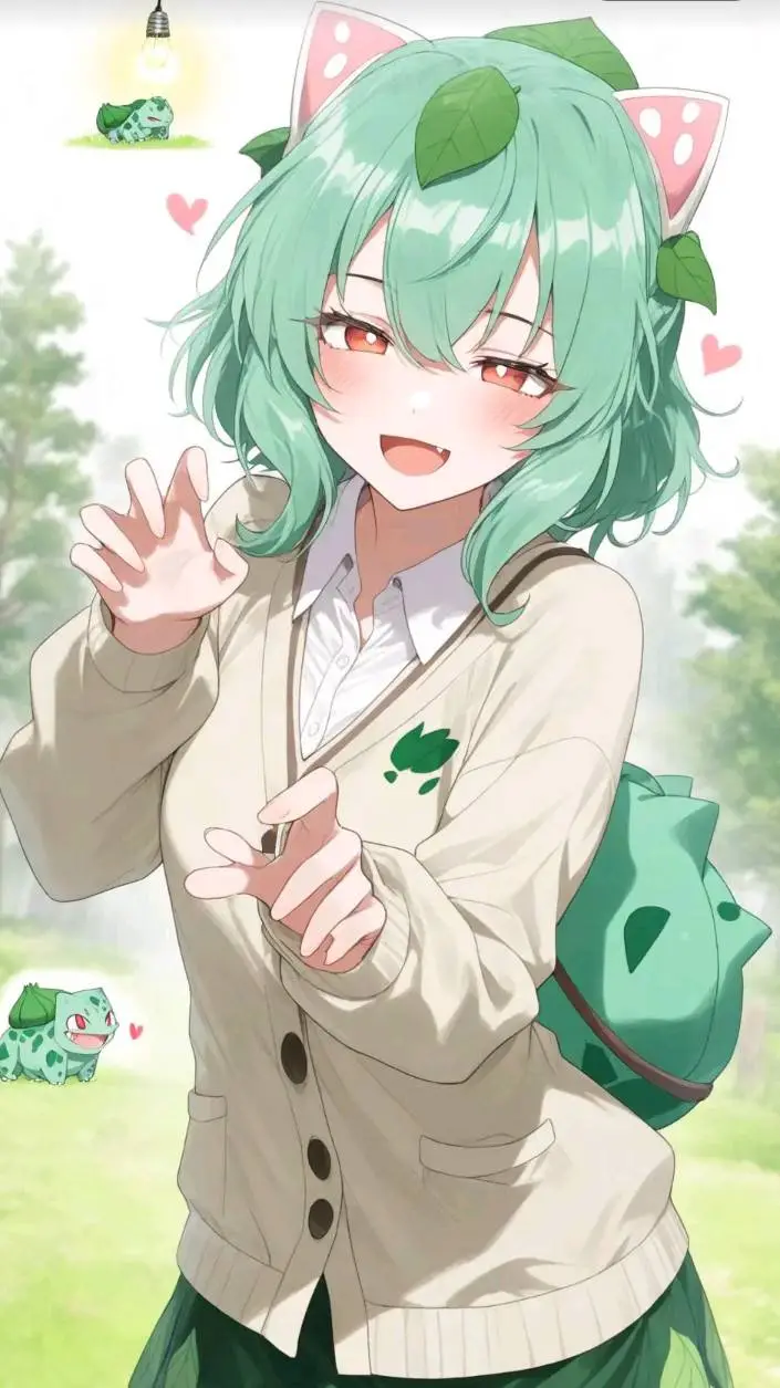 ai character: Bulbasaur  background