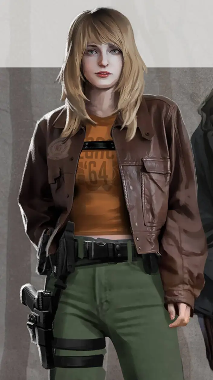 ai character: Ashley  background