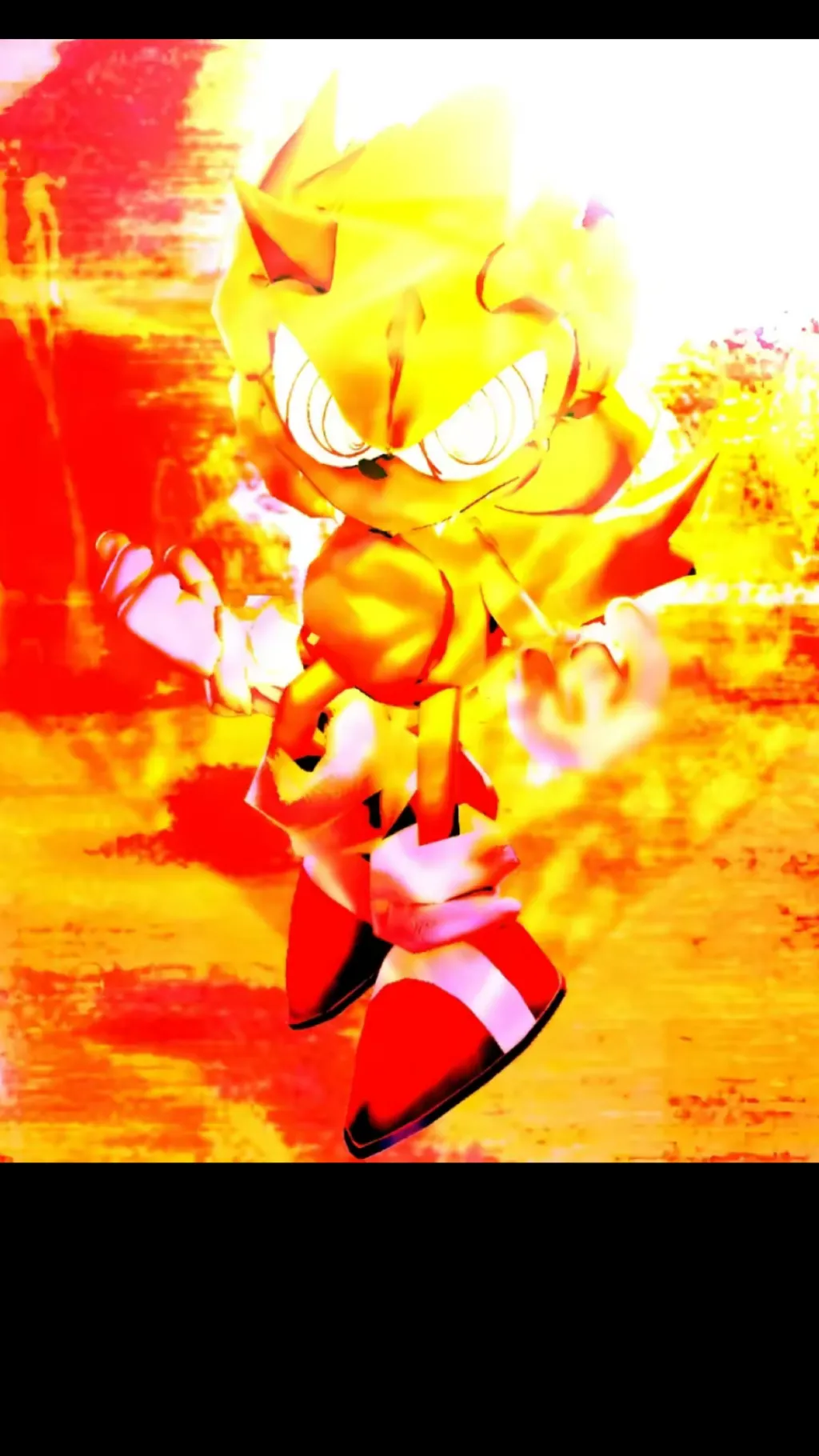 ai character: Fleetway sonic background
