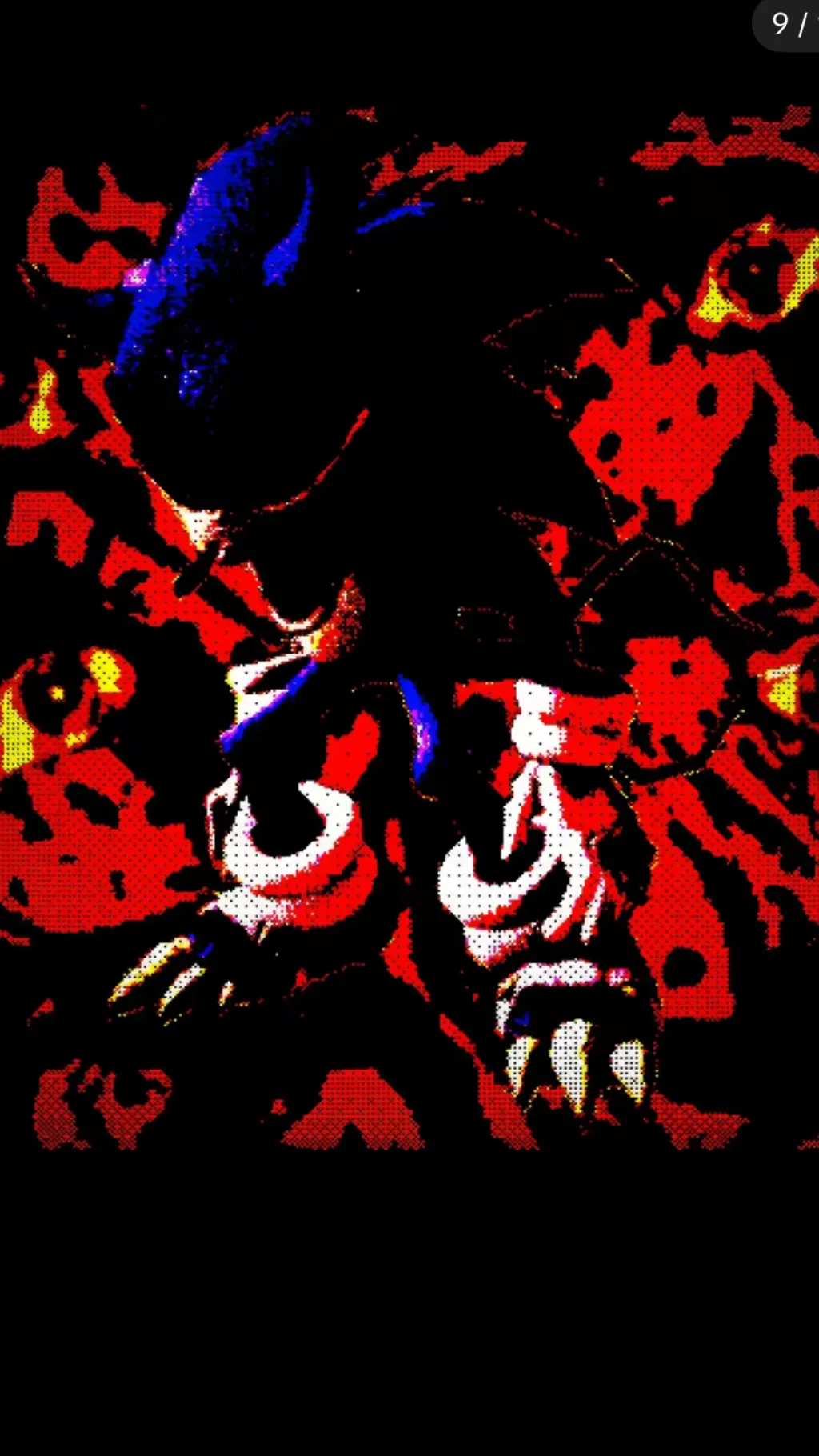 ai character: Sonic.Omt background