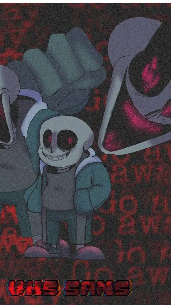 ai character: vhs sans background