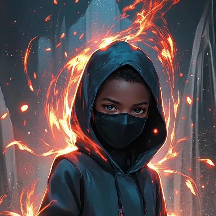 chat with ai character: Flame Phantom