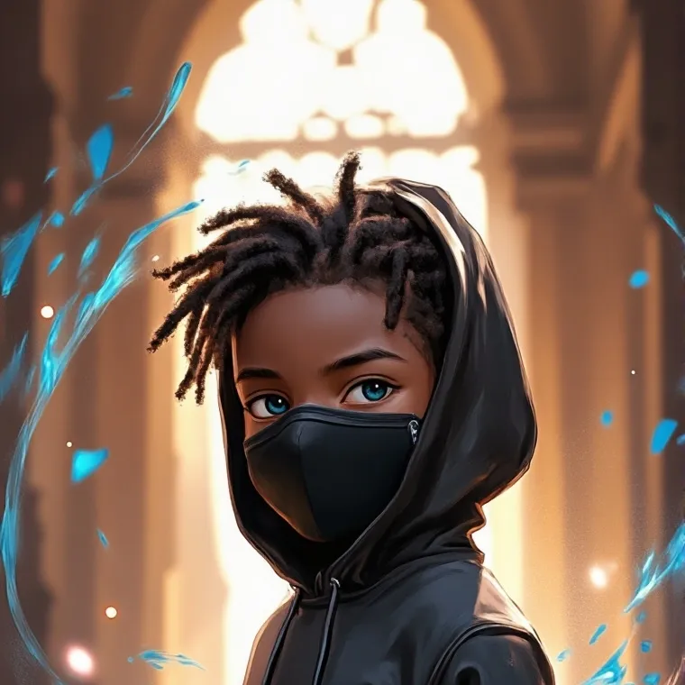 chat with ai character: Masked Kid