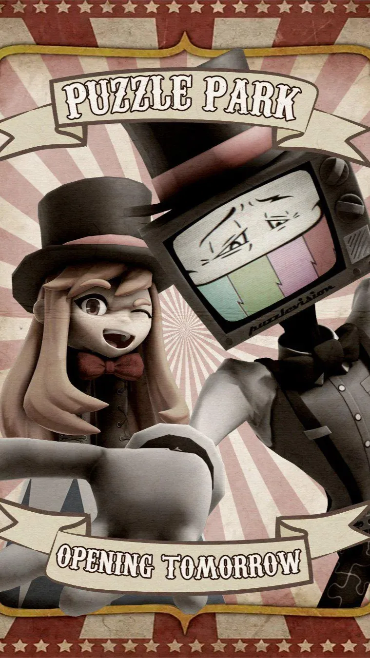ai character: PUZZLE PARK background