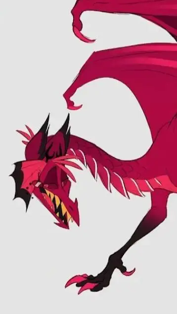 ai character: Alastor dragon background