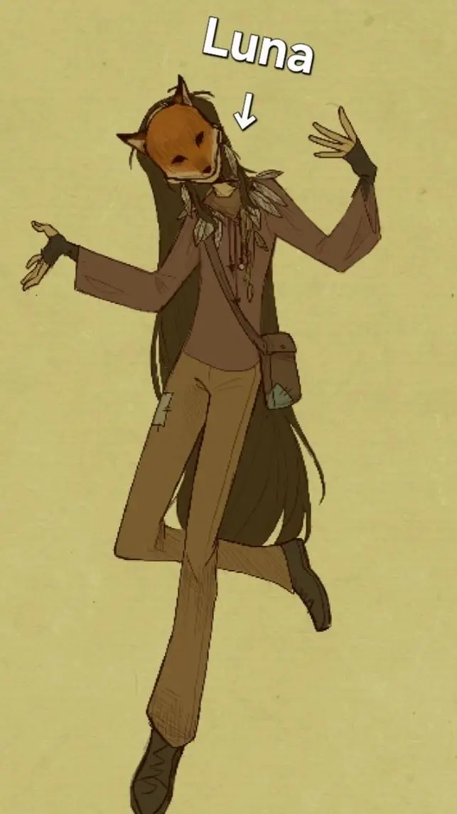 ai character: Luna background