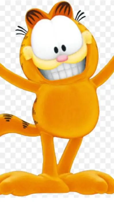 ai character: Garfield  background