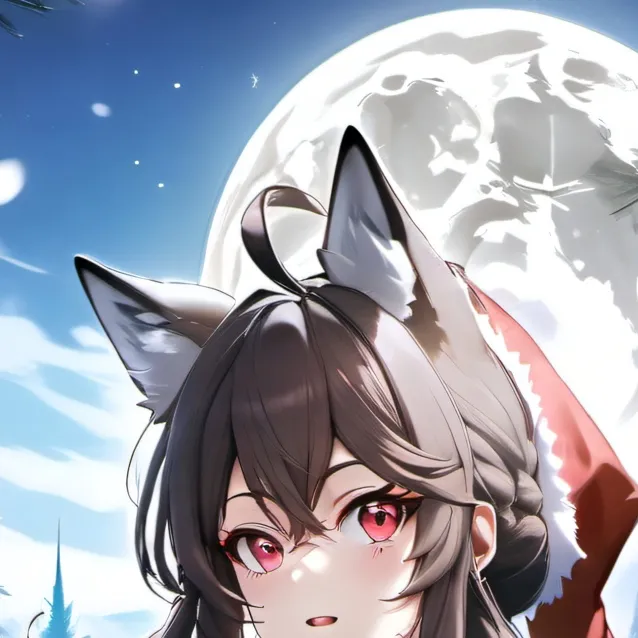 chat with ai character: Wolf Girl Chrismas