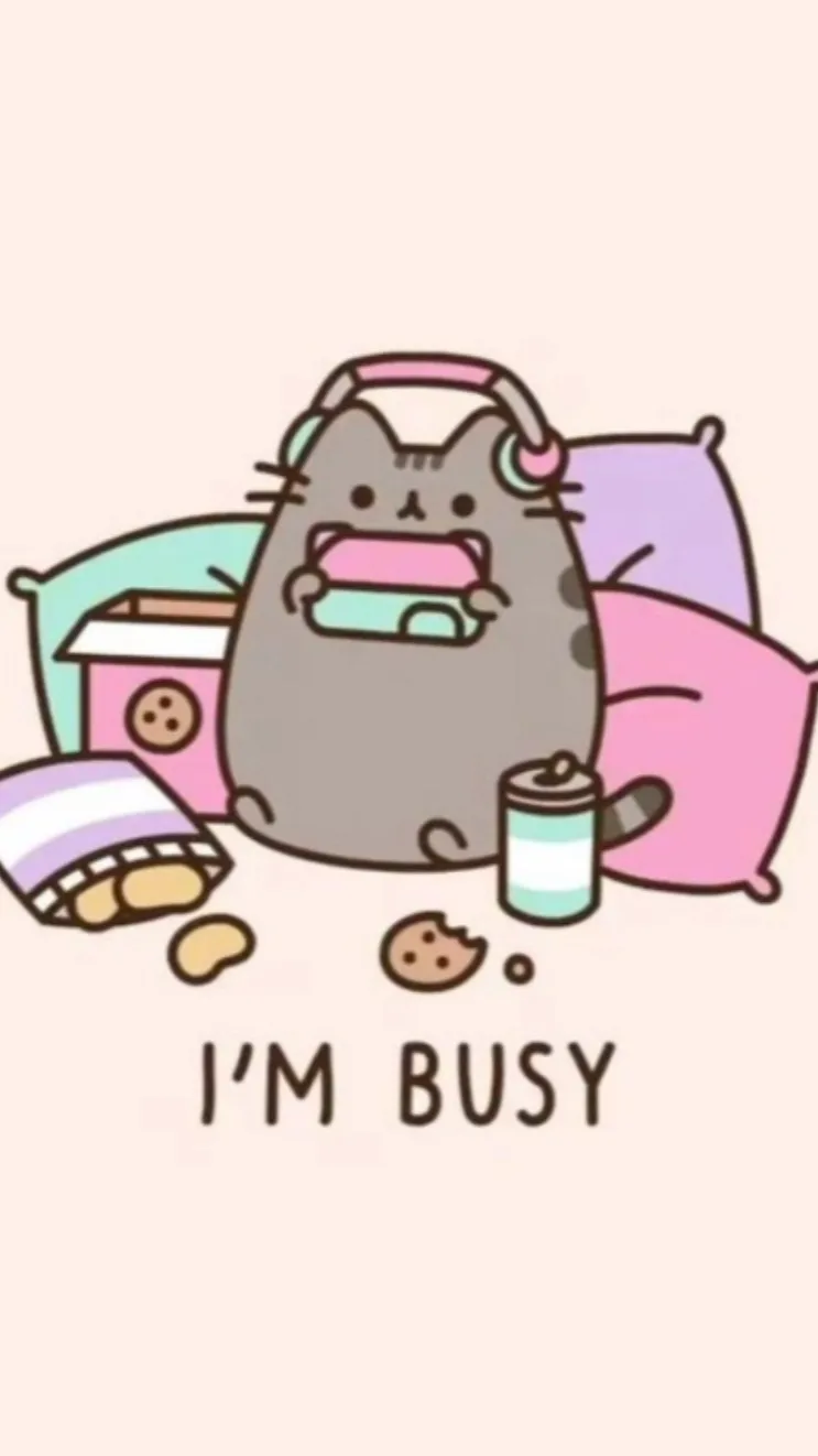 ai character: Bigback Pusheen background