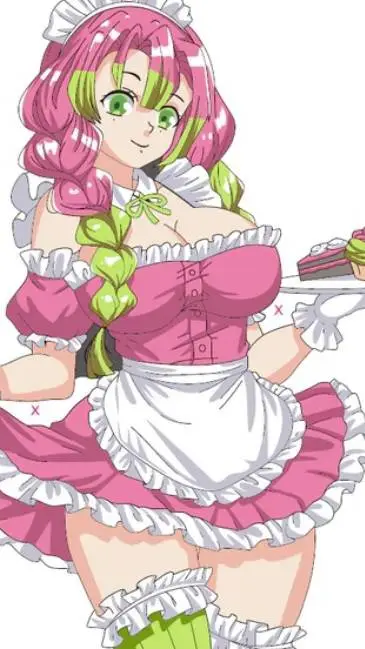 ai character: kny maid Cafe  background